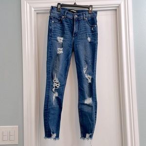 Express Distressed Skinny Jeans Size 2